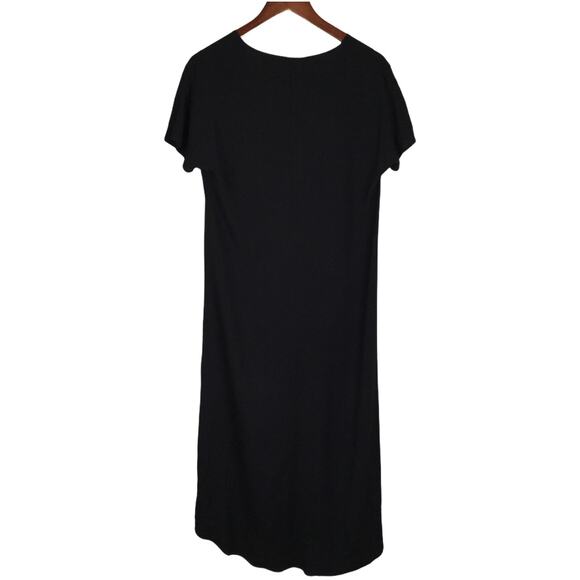 James Perse Maxi Dress High-Low Casual‎ Little Black Dress V-Neck Women's 0 XS - Picture 2 of 10